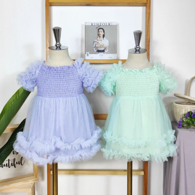 dress girls assemble verdant cute violet CHN 38 (023006 G) - dress anak perempuan